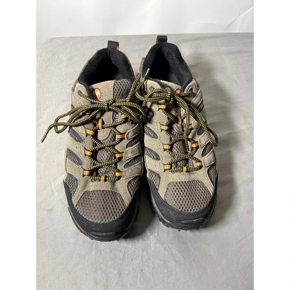 Merrell Moab 2 Ventilator Mens 8.5 Hiking Shoes Brown Suede Vibram Low Top Trail